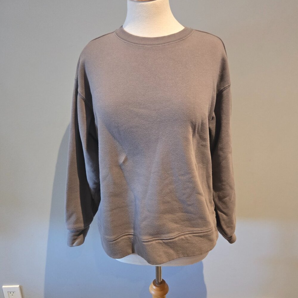 Ardene Collective Crewneck Sweatshirt | Size Medium | Charcoal Grey